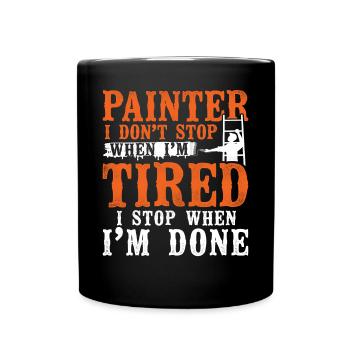 House Painter Decorator Painter I - Full Colour Mug - black - Front