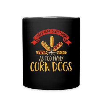 Corn Dog Corndog - Full Colour Mug - black - Front