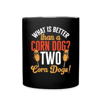 Corn Dog Corndog - Full Colour Mug - black - Front
