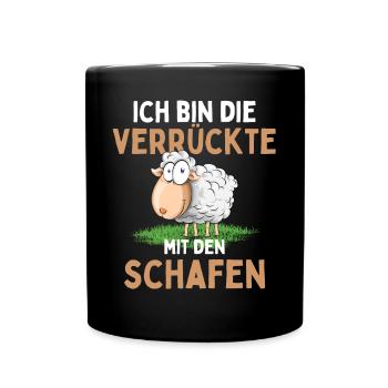 JE SUIS LE FOU AVEC LE MOUTON - Mouton - Mug uni - noir - Devant