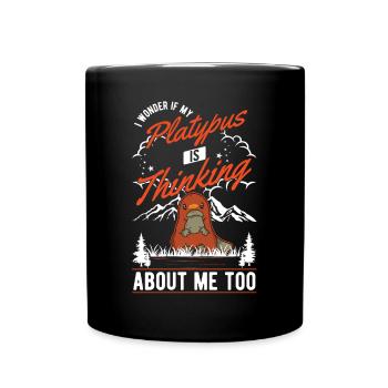 Platypus Saying Platypus - Full Colour Mug - black - Front