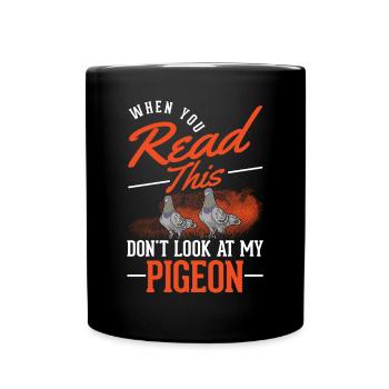 Pigeon Cadeau Pigeon Pigeon Pigeon Voyageur - Mug uni - noir - Devant