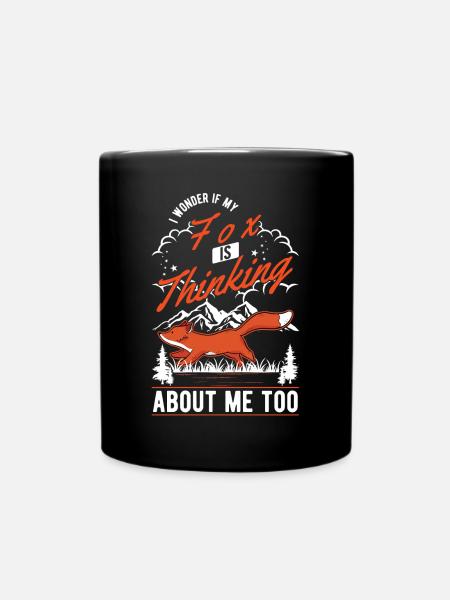 Cadeau de renard Renard roux - Mug uni - noir