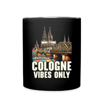 Cologne Allemagne Voyage Vacances J’aime Cologne - Mug uni - noir - Devant