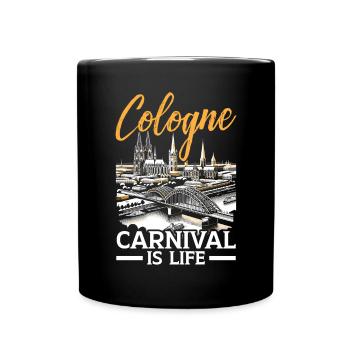Cologne Allemagne Voyage Vacances J’aime Cologne - Mug uni - noir - Devant
