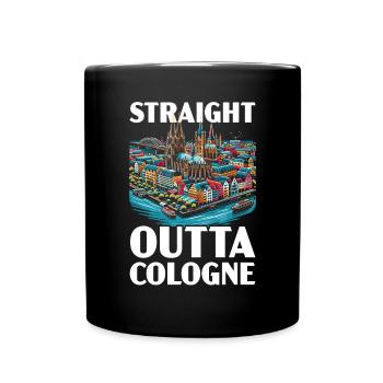Cologne Allemagne Voyage Vacances J’aime Cologne - Mug uni - noir - Devant