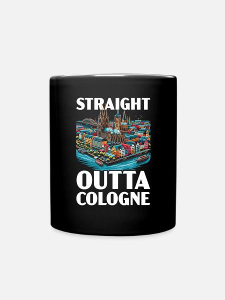 Köln Deutschland Reisen Urlaub Ich liebe Köln - Tasse einfarbig - Schwarz