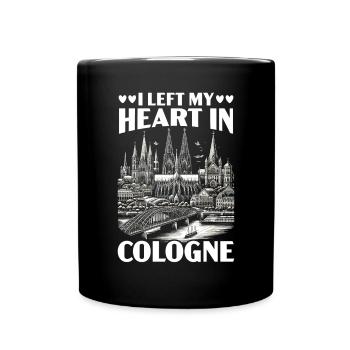 Cologne Allemagne Voyage Vacances J’aime Cologne - Mug uni - noir - Devant