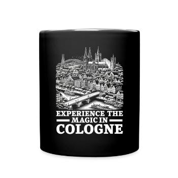 Cologne Allemagne Voyage Vacances J’aime Cologne - Mug uni - noir - Devant