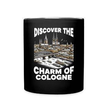 Cologne Allemagne Voyage Vacances J’aime Cologne - Mug uni - noir - Devant