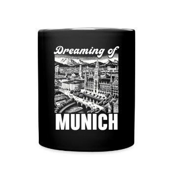 Munich Germany Travel Vacation I Love Munich - Full Colour Mug - black - Front