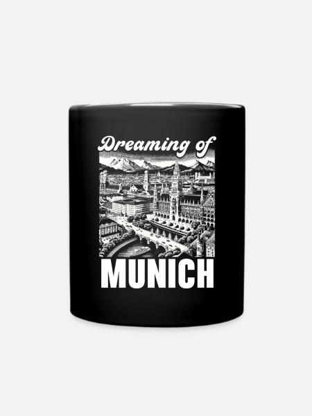 München Deutschland Reisen Urlaub Ich liebe München - Tasse einfarbig - Schwarz