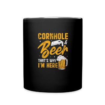 Cornhole - Mug uni - noir - Devant