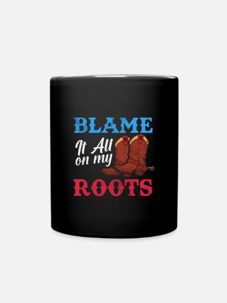 Country - Tasse einfarbig - Schwarz