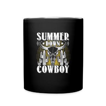 Cowboy Cowboy Boots Western Gift - Full Colour Mug - black - Front