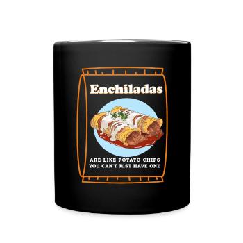 Enchiladas Lover Enchilada Gift - Full Colour Mug - black - Front