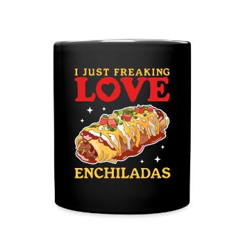 Enchilada Food Lover Enchiladas Gift - Full Colour Mug - black - Front