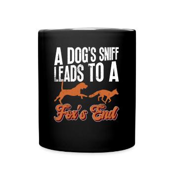 Renard Chasse Cadeaux Chien De Chasse - Mug uni - noir - Devant