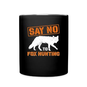 Accessoires de chasse anti-renards - Mug uni - noir - Devant