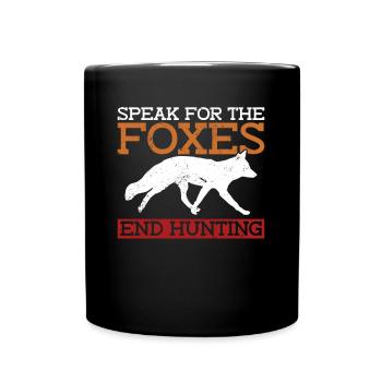 Accessoires de chasse anti-renards - Mug uni - noir - Devant