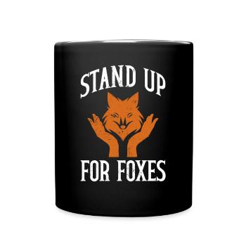 Accessoires de chasse anti-renards - Mug uni - noir - Devant
