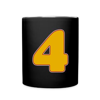 4 - Four - Full Colour Mug - black - Front