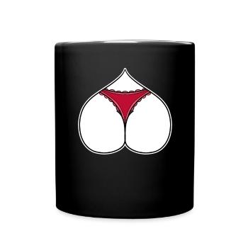 Ass Heart Love - Full Colour Mug - black - Front