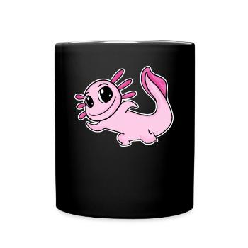Axolotl Motif Pink - Full Colour Mug - black - Front