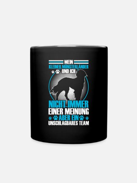 Mein Kleiner Münsterländer ist unschlagbar - Tasse einfarbig - Schwarz