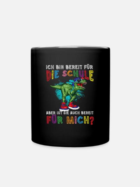Ich Bin Bereit Für Dieer Ist Sie Bereit Für Mich - Tasse einfarbig - Schwarz