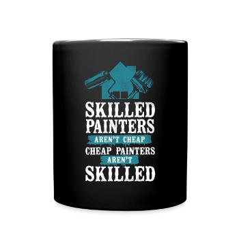 Peintre en bâtiment Décorateur qualifié - Mug uni - noir - Devant