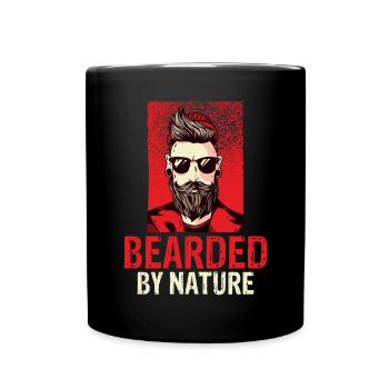 Giftidea Beard Men - Tasse einfarbig - Schwarz - Vorne