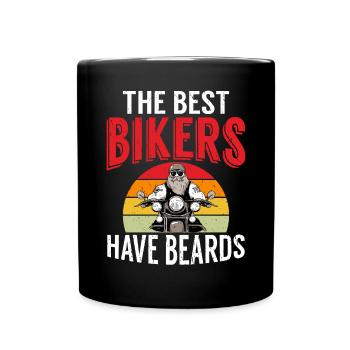 Giftidea Beard Men - Tasse einfarbig - Schwarz - Vorne