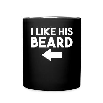 Giftidea Beard Men - Full Colour Mug - black - Front