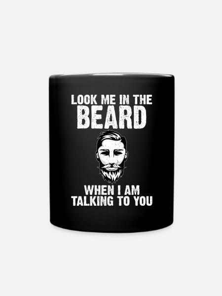 Giftidea Beard Men - Tasse einfarbig - Schwarz