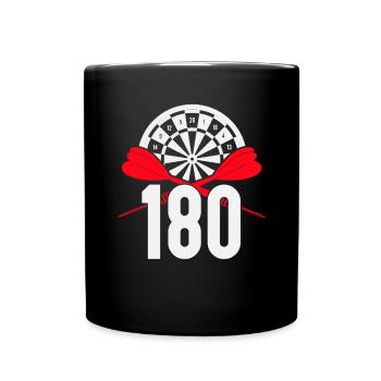 Fléchettes Jeu de fléchettes drôle Fléchettes 180 Joueurs de fléchettes - Mug uni - noir - Devant