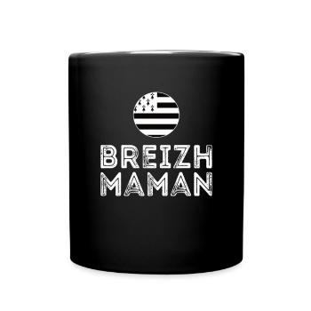 Breizh Mom Breton Flag Mother's Day - Full Colour Mug - black - Front