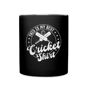 This is my best Cricket Shirt Cricket Game Cricket - Full Colour Mug - black - Front