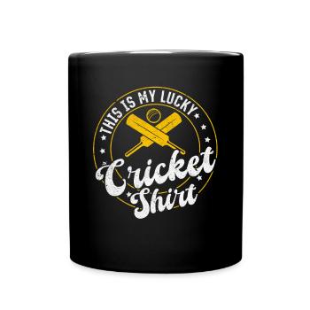 This is my lucky Cricket Shirt Cricket Sport Crick - Full Colour Mug - black - Front