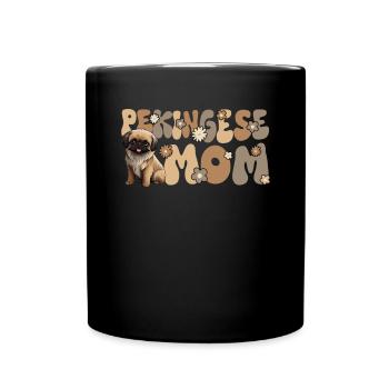 Pékinois Groovy Pékinois Maman - Mug uni - noir - Devant