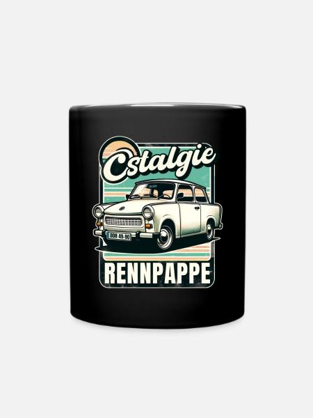 Ostalgie Rennpappe – 601 Trabi DDR Retro - Tasse einfarbig - Schwarz