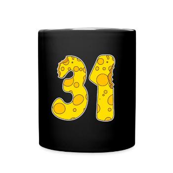 31 ans Lustig Käse - Mug uni - noir - Devant