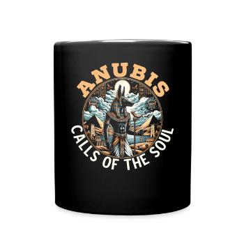 Anubis Mythologie égyptienne Pyramide Égypte ancienne - Mug uni - noir - Devant