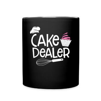 Cupcake Muffin Baking Gift - Full Colour Mug - black - Front