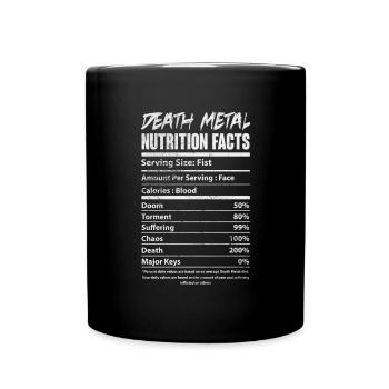 Death metal - Full Colour Mug - black - Front