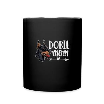 Doberman - Mug uni - noir - Devant