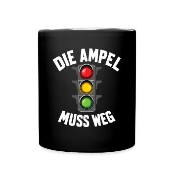 Government criticism and dissatisfaction against Amepl - Full Colour Mug - black - Front