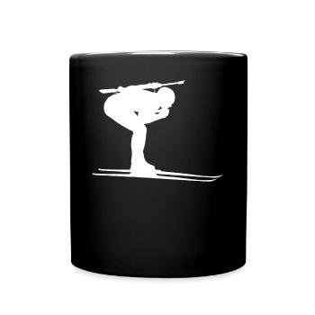 Biathlon skis Pure determination - Full Colour Mug - black - Front