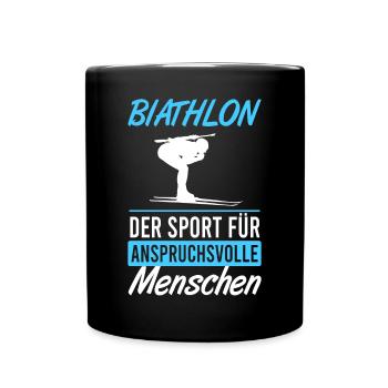 Biathlon – Challenge and Precision - Full Colour Mug - black - Front