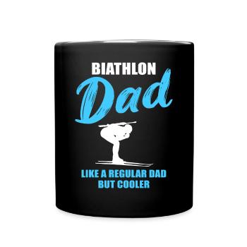 Cool Biathlon Dad Unique - Full Colour Mug - black - Front